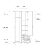 Tủ Quần Áo Tedjons Leaf - 2 Cà Phê Sữa - Ảnh 10