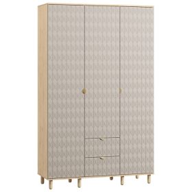 Tủ Quần Áo Tedjons Leaf - 3 Cà Phê Sữa