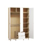 Tủ Quần Áo Tedjons Leaf - 3 Trắng - Ảnh 2