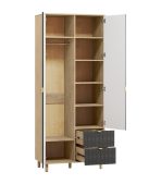 Tủ Quần Áo Tedjons Leaf - 2 Xám Chì - Ảnh 2