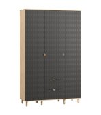 Tủ Quần Áo Tedjons Leaf - 3 Xám Chì