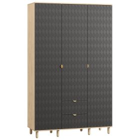 Tủ Quần Áo Tedjons Leaf - 3 Xám Chì