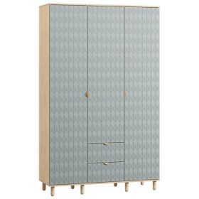 Tủ Quần Áo Tedjons Leaf - 3 Xanh Dương Nhạt