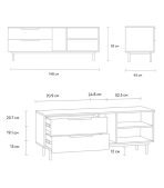 Tủ Tivi Kvelen - 1 Cà Phê Sữa - Ảnh 3