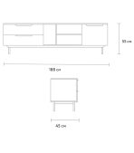 Tủ Tivi Kvelen - 2 Nâu Đỏ - Ảnh 5