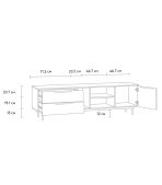 Tủ Tivi Kvelen - 2 Xám Chì - Ảnh 3