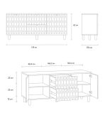 Tủ Tivi Tedjons Leaf - 1 Cà Phê Sữa - Ảnh 10