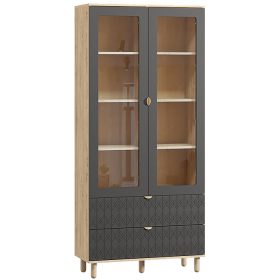 Tủ Trưng Bày Tedjons Leaf - 1 Xám Chì