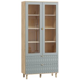 Tủ Trưng Bày Tedjons Leaf - 1 Xanh Dương Nhạt