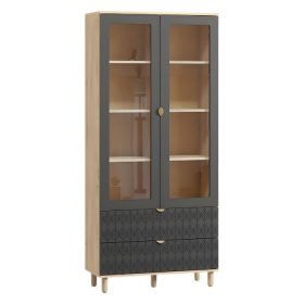 Tủ Trưng Bày Tedjons Leaf - 1 Xám Chì