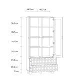 Tủ Trưng Bày Tedjons Leaf - 1 Xám Chì - Ảnh 9