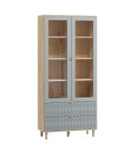 Tủ Trưng Bày Tedjons Leaf - 1 Xanh Dương Nhạt