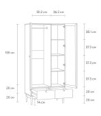 Tủ Quần Áo Roshal Wood Vân Gỗ - 2 - Ảnh 12