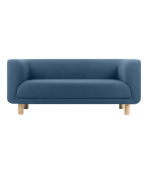 Ghế Sofa Đôi Bọc Nhung Veneto Ultra Midnight