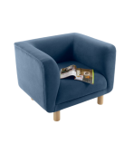 Ghế Sofa Đơn Bọc Nhung Veneto Ultra Midnight - Ảnh 4