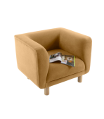 Ghế Sofa Đơn Bọc Nhung Veneto Ultra Mustard - Ảnh 3