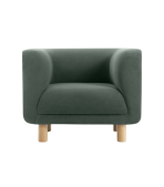 Ghế Sofa Đơn Bọc Nhung Veneto Ultra Olive