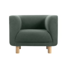 Ghế Sofa Đơn Bọc Nhung Veneto Ultra Olive