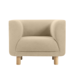 Ghế Sofa Đơn Bọc Nhung Veneto Ultra Sand