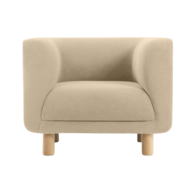 Ghế Sofa Đơn Bọc Nhung Veneto Ultra Sand