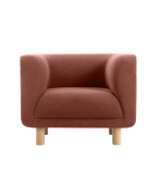 Ghế Sofa Đơn Bọc Nhung Veneto Ultra Terra