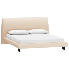 Giường Agami-Legs Nhung 160 Lanza Beige