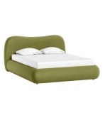 Giường Amber Nhung 140 Lanza Olive