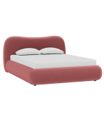 Giường Amber Nhung 160 Ultra Coral