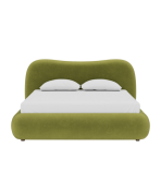 Giường Amber Nhung 180 Lanza Olive - Ảnh 2