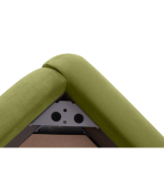 Giường Amber Nhung 180 Lanza Olive - Ảnh 5