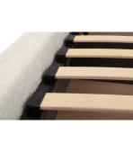 Giường Amber Vải Lông Cừu 140 Bucle White - Ảnh 4