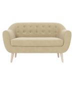 Ghế Sofa Đôi Bọc Nhung Rotterdam Danel Beige