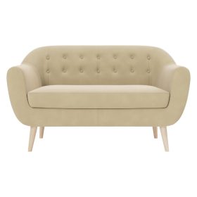 Ghế Sofa Đôi Bọc Nhung Rotterdam Danel Beige