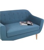 Ghế Sofa Đôi Bọc Nhung Rotterdam Danel Blue - Ảnh 3
