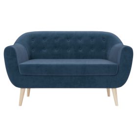 Ghế Sofa Đôi Bọc Nhung Rotterdam Danel Navy Blue