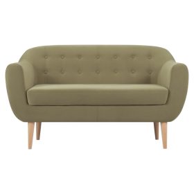 Ghế Sofa Đôi Bọc Nhung Rotterdam Danel Olive
