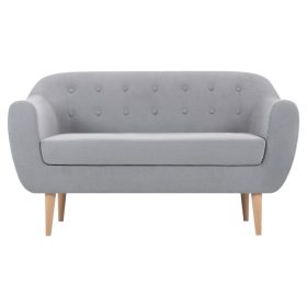 Ghế Sofa Đôi Bọc Nhung Rotterdam Danel Silver