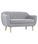 Ghế Sofa Đôi Bọc Nhung Rotterdam Danel Silver - Ảnh 2