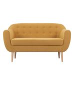 Ghế Sofa Đôi Bọc Nhung Rotterdam Danel Yellow