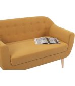 Ghế Sofa Đôi Bọc Nhung Rotterdam Danel Yellow - Ảnh 3