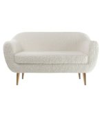 Ghế Sofa Đôi Bọc Vải Lông Cừu Rotterdam Dobby Cozy Milk