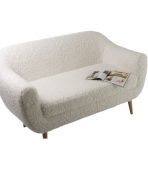 Ghế Sofa Đôi Bọc Vải Lông Cừu Rotterdam Dobby Cozy Milk - Ảnh 3