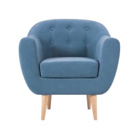 Ghế Sofa Đơn Bọc Nhung Rotterdam Danel Blue