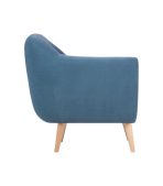 Ghế Sofa Đơn Bọc Nhung Rotterdam Danel Blue - Ảnh 5