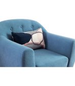 Ghế Sofa Đơn Bọc Nhung Rotterdam Danel Blue - Ảnh 6