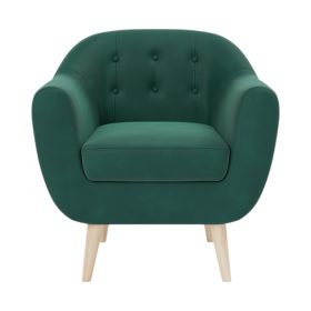Ghế Sofa Đơn Bọc Nhung Rotterdam Danel Emerald