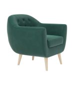 Ghế Sofa Đơn Bọc Nhung Rotterdam Danel Emerald - Ảnh 2