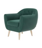 Ghế Sofa Đơn Bọc Nhung Rotterdam Danel Emerald - Ảnh 3