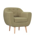 Ghế Sofa Đơn Bọc Nhung Rotterdam Danel Olive - Ảnh 2