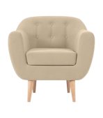 Ghế Sofa Đơn Bọc Nhung Rotterdam Danel Sand